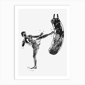 Kickbox Male Martial Artist 2 Art Print