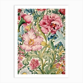 Floral Tapestry Art Print