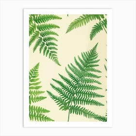 Pattern Poster Wood Fern 4 Art Print