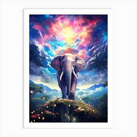 Elephant In The Sky 3 Art Print