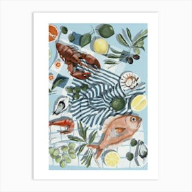 Fresh Seafood Art Print