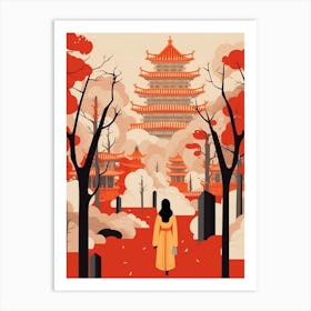 China 2 Travel Illustration Art Print