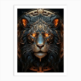 Lion Head Art Print