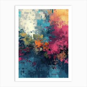 Abstract Painting | Pixel Art Series 8 Art Print