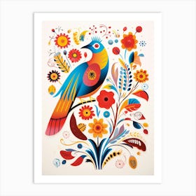 Scandinavian Bird Illustration Swallow 3 Art Print