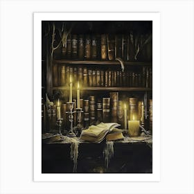 Book Shelf Art Print