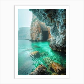 Cave In The Sea Art Print