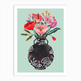 Black Vase Art Print