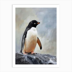 Adlie Penguin Volunteer Point Oil Painting 4 Art Print