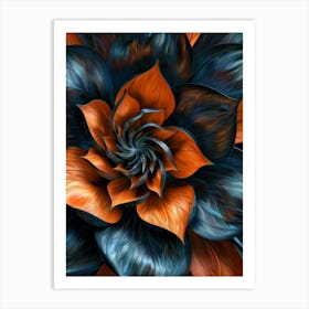 Abstract Flower 16 Art Print