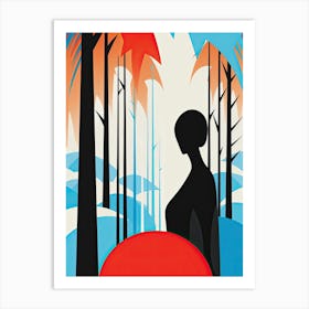Bora Bora French, Polynesia, Bold Outlines 4 Art Print