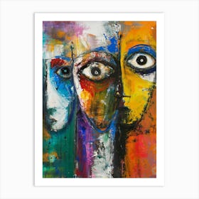 Three Faces 9 Art Print