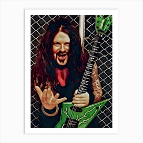 Dimebag Darrell art Art Print