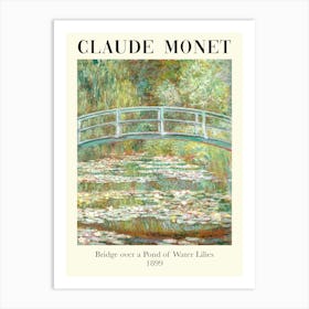 Claude Monet Bridge Over A Pond Of Water Lilies Art Print