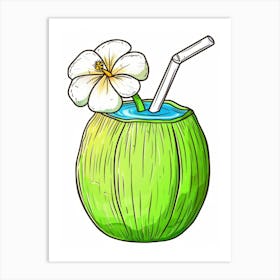 Coconut Drink 4 Art Print