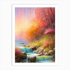 River In Autumn 1 Art Print