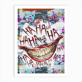 The Joker S Grin Art Print