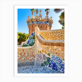 Guelph Park In Barcelona Art Print