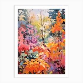 Autumn Gardens Painting Birmingham Botanical Gardens 3 Art Print