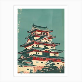 Shurijo Castle In Okinawa Mid Century Modern 2 Art Print