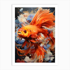 Coral Circus Colorful Acrobatics In The Sea Art Print