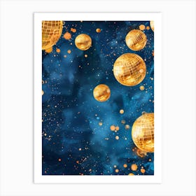 Disco Balls In Space Art Print