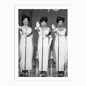 The Supremes Singing In Concert Art Print