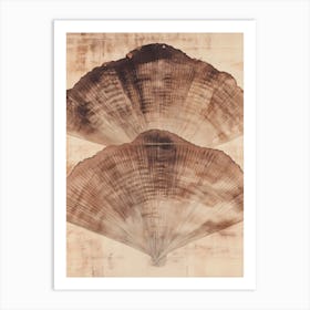 abstract fans leaves Art Print