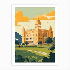 Lucknow India Travel Illustration 4 Art Print