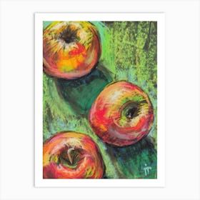 Three Apples Art Print