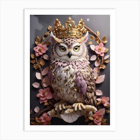 Default Owl Leopard Color Fantasy Motherofpearl Shade Crown Go 0 9795bedf 13b4 4c0e 93c9 Fd2f323f1bf8 1 Art Print