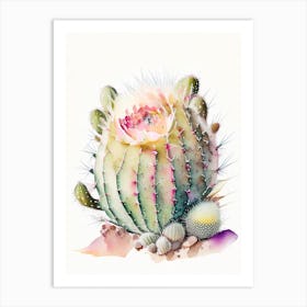 Mammillaria Cactus Storybook Watercolours Art Print