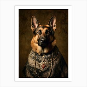 German Shepherd Baroque 2 Art Print