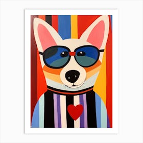 Little Dingo 3 Wearing Sunglasses Art Print