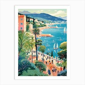 French Riviera Vintage 4 Art Print