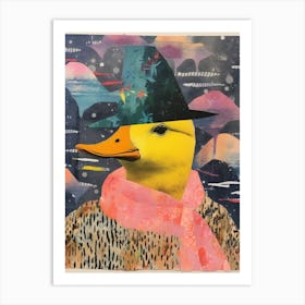 Duck In A Hat Collage 4 Art Print