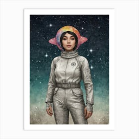 Space Girl Art Print