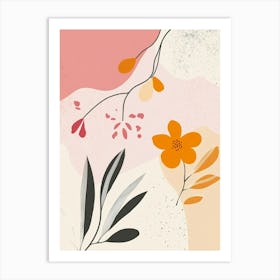 Abstract Floral Painting 53 Art Print