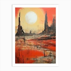 Ruined Abstract Minimalist 3 Art Print