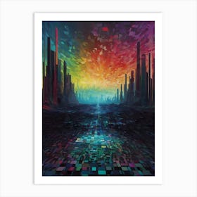 Abstract Cityscape 4 Art Print