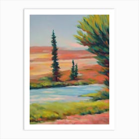 Umbrella Pine Tree Watercolour Art Print