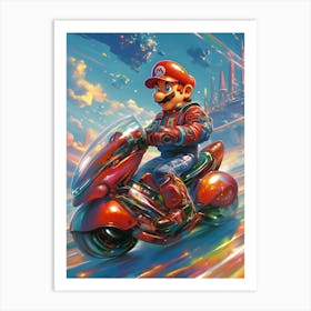 Mario Bros 1 Art Print