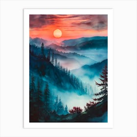 Misty Morning Art Print