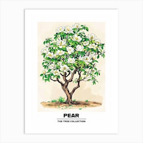 Pear Tree Storybook Illustration 2 Poster Art Print