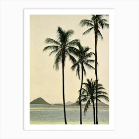 Yalong Bay Beach Hainan Island China Vintage Art Print