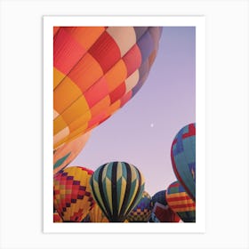 Hot Air Balloon Sunset Art Print