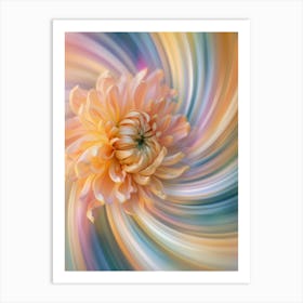 Dahlia Cream Art Print