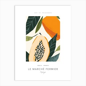 Papaya Le Marche Fermier Poster 5 Art Print