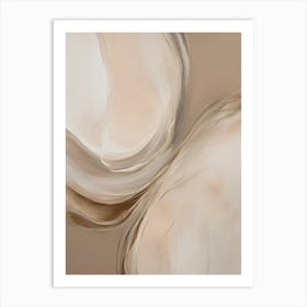 Neutral Abstract Painting Art Print