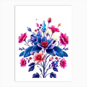 Flowers In A Vase 13 Art Print